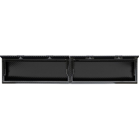 Buyers Products 18x16x96 in Black Diamond Tread Aluminum Topsider Truck Box with Flip-Up Doors 1721770